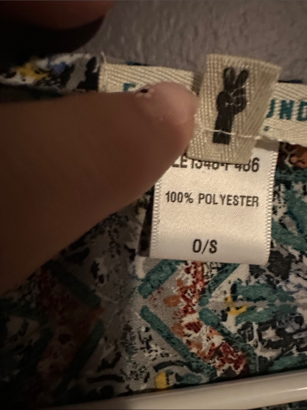 EARTHBOUND Teal Multi-Pattern Open-Front Duster - Picture 3 of 4